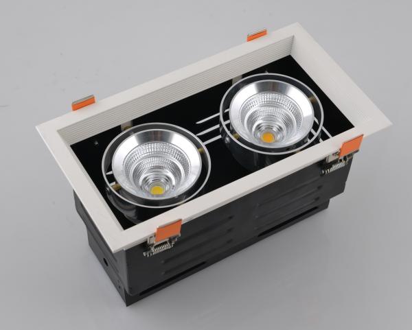 Buy cheap 2*10W 1600LM Hig Double Head Squre Shape Citizen COB LED Grille Light Warranty 3 Years from wholesalers