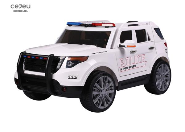 Buy cheap 36 Month Kids Ride On Toy Car 1 Seater Ride On Police Jeep 3.5km/Hr from wholesalers