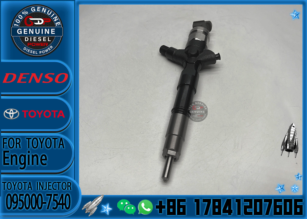 Common Rail Fuel Injector 23670-30280 095000-7540 For Toyota Hilux 1KD-FTV