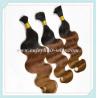 Buy cheap Malaysian 5A virgin remy hair bulk ,ombre natural color/33#/30#, body wave 10''-26''length from wholesalers
