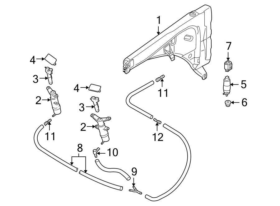 Car Front Windscreen Washer Jet Nozzle For Kia Ceed 98630-1H510 986301H510