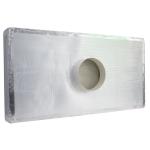 Buy cheap extruded aluminum PU Insulation HEPA Filter Boxes 250mm inlet duct from wholesalers