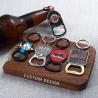 Buy cheap Custom Logo Magnetic Bottle Opener Keychain Metal Zinc Alloy Enamel Beer Opener from wholesalers