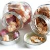 Buy cheap Glass storage jar with electroplating acrylie lid top Food Grade Glass Candy Jars small glass jar from wholesalers