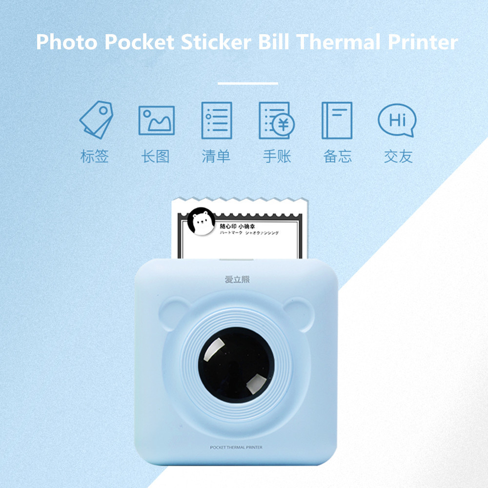 USB Ports 58mm Mini Wireless Bluetooth Thermal Receipt Printer Support ESC/P0S For IOS/Android Mobile Printer