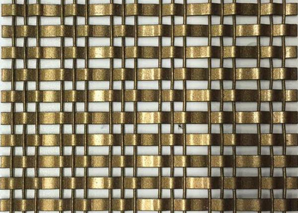 Buy cheap 13ft Woven Painted Bronze Wire Mesh For Building Facade from wholesalers