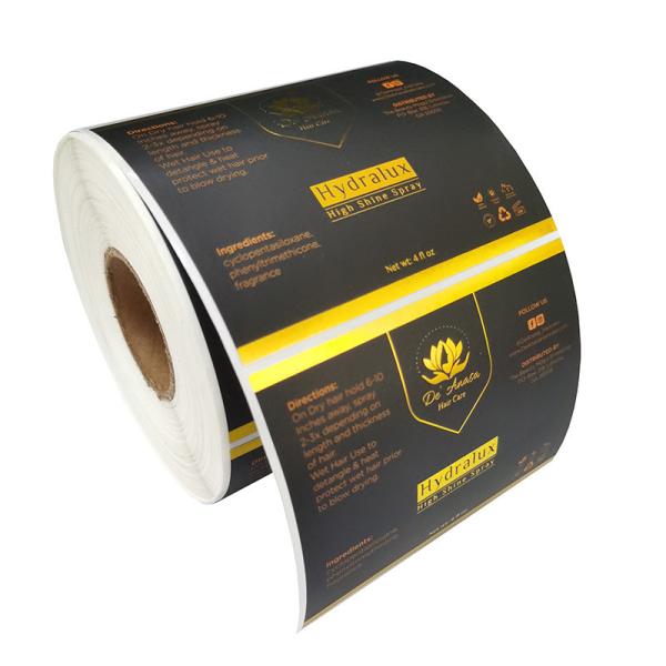 Buy cheap Waterproof Custom Label Stickers Roll For Hair Shampoo Container Bottle from wholesalers