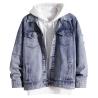 Buy cheap Best clothing manufacturers in China Breathable Oversize Light Blue Jeans Jacket Single Button from wholesalers
