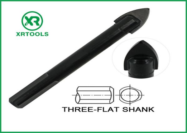 Buy cheap Black Oxided Glass Cutting Drill Bit Three Flat Shank Carbon Steel Material from wholesalers
