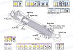 707-98-25340 7079825340 Scarifier Cylinder Service Kit For Graders KOMATSU