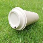 Refrigerator Safe Biodegradable 80mm 90mm Bagasse Coffee Cups And Lids