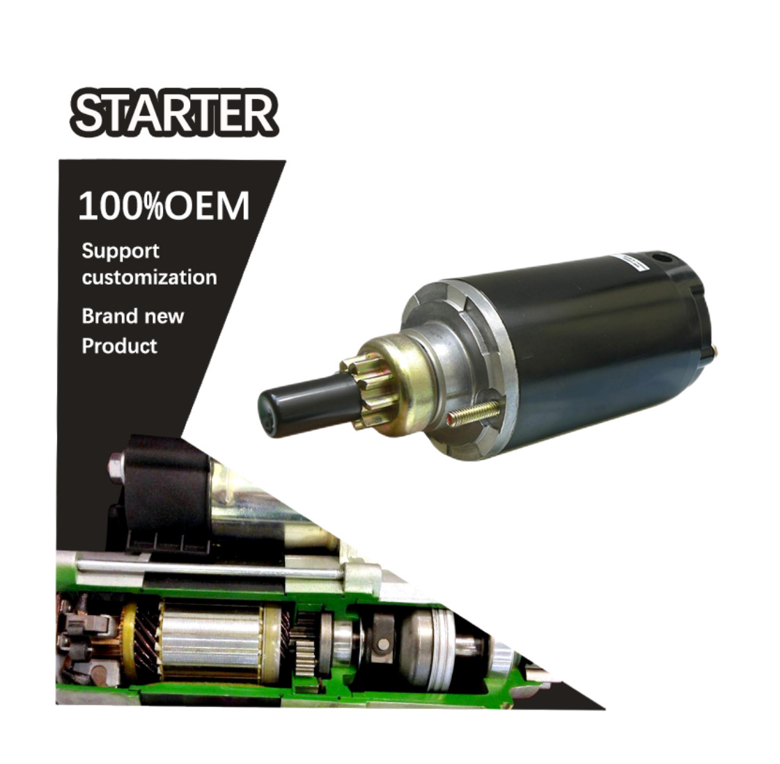 12V 9T CW Starter Motor AM38013 1819140 5666340 SM18191 SM56663 52-098-04 52-098-11 5209804 5209811 1819140 566