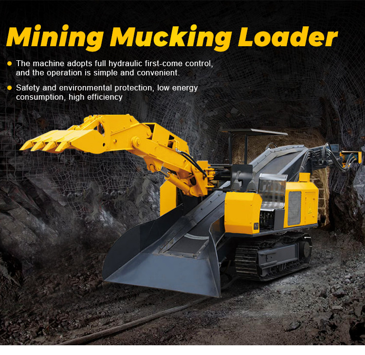 Rock Loading Crawler Mucking Loader Environmental Protection ZWY-50A