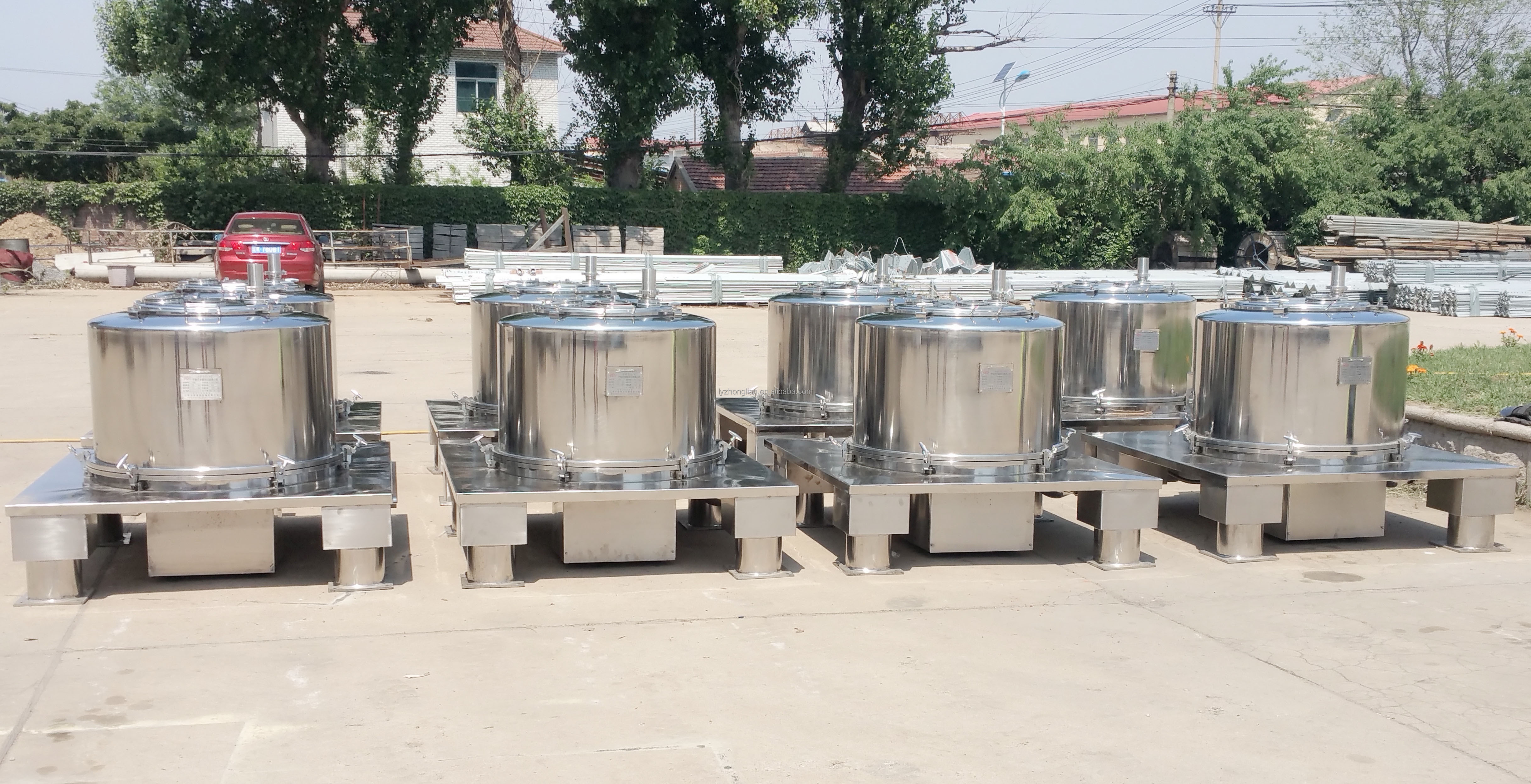 Platform base flat industrial centrifuge honey wax separator centrifugal machine for gypsum and oxalic acid separation