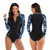 Buy cheap Waterproof Long Sleeve 1 Piece Swimsuit Moisture Wicking Sexy Women Bathing Suits from wholesalers