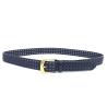 Buy cheap Black Color Mens Woven Leather Belt With Single Prong Buckle Zinc Alloy from wholesalers