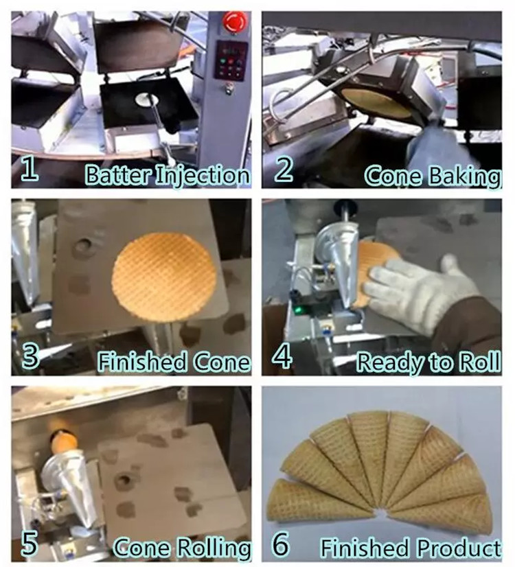 Commercial Waffle Egg Roll Machine Wafer Biscuit Production Line