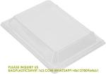 20 Oz Short Flare Wooden Containers - Containers Sold Separately, Clear Plastic