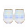Buy cheap Ion Plated Rainbowl 16 Oz Stemless Wine Glass , Antique Crystal Wine Glasses from wholesalers