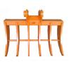 Buy cheap Steel Excavator Brush Rake with Sharp Tines Standard Shape 200-4000kg for Ideal Excavation from wholesalers