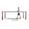 Buy cheap fitness equipment for elderly wood Lower limb walking training apparatus for old people outdoor fitness from wholesalers