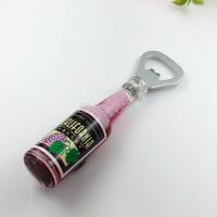 Buy cheap Shinny Gifts Beer Bottle Shape Liquid Bottle Opener with Magnet Promo Gifts product