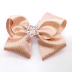 Fashion Champagne 6"Children Hair Bows With Clips Set For Birthday Gifts