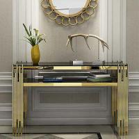 Buy cheap Designer Stainless Steel Console Tables With Elegant Marble Tops product