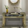 Buy cheap Designer Stainless Steel Console Tables With Elegant Marble Tops from wholesalers