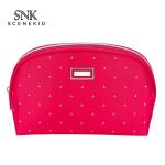 Polyester Customized Shell Shape Blue Toiletry Pouch Bag