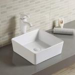 Square Table Top Wash Basin Material Fully Porcelain Farmhouse Bathroom Vessel