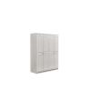 Buy cheap Removable Multipurpose White Wooden Wardrobe With Four Door Anti Deformation from wholesalers