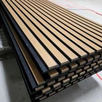 Buy cheap Akupanel Wood Veneer Slat Acoustic Soundproof Wall Panels For Home Office product