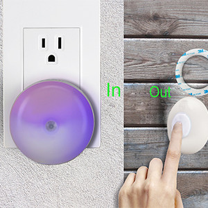 Waterproof Transmitter Normal DoorBell Chime Wireless Doorbell PIR Motion Sensor Auto Led Night Light Doorbell Night Light
