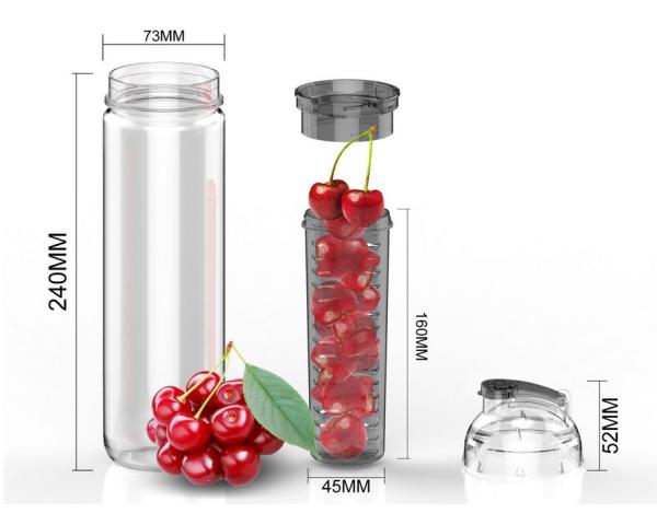 Buy cheap 27oz Fruit Bottle/Fruit Infuser Water Bottle BPA Free from wholesalers