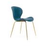 Buy cheap Grey Velvet Upholstered Dining Chairs Wave Shape Seat Anti Slip Mat from wholesalers