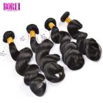 Raw Virgin Loose Wave Indian Human Hair Extensions With Cuticle Aligend 10A