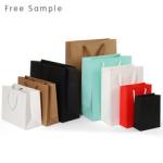 Kraft Custom Printed Paper Bags 200-300gsm For Shopping Jewelry