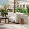 Buy cheap No Assembly Required Modern Patio Furniture Black Sleek Durable Garden Lounge Sofa from wholesalers