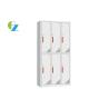 Buy cheap Gym Steel Office Lockers 6 Door Storage With Red Steel Handle from wholesalers