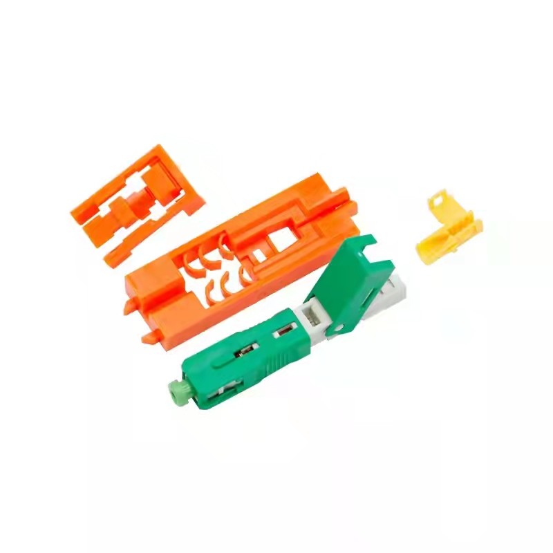 SC APC Fiber Field Assembly Optical Fast Connector 0.9mm / 2.0mm / 3.0mm