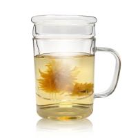Buy cheap Stocked Glass Tea Cup With Strainer , Eco Friendly Glass Tea Mug With Infuser product