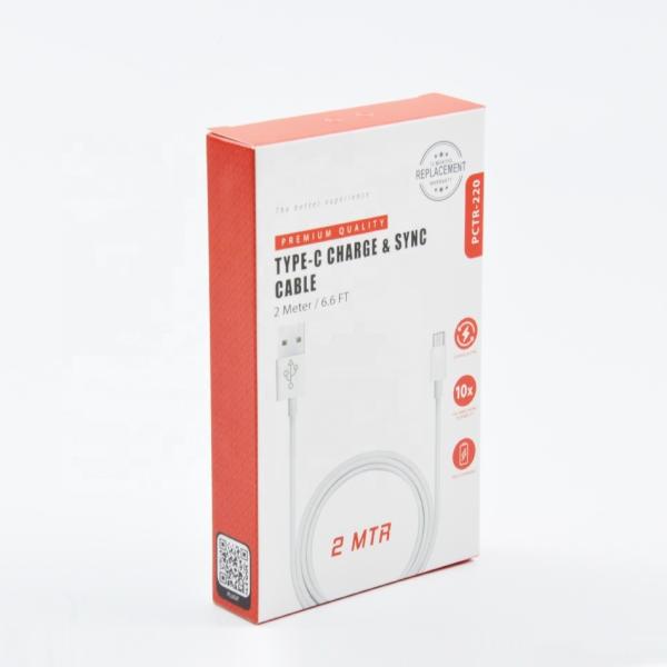Buy cheap Clear Window Box Packaging / Paper Retail Usb Data Cable Box Packing from wholesalers