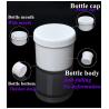 Buy cheap 100ml 150ml 250ml 500mlml PP Cosmetic Jar Translucent clear blue 16oz Plastic ointment Cosmetic Pots from wholesalers