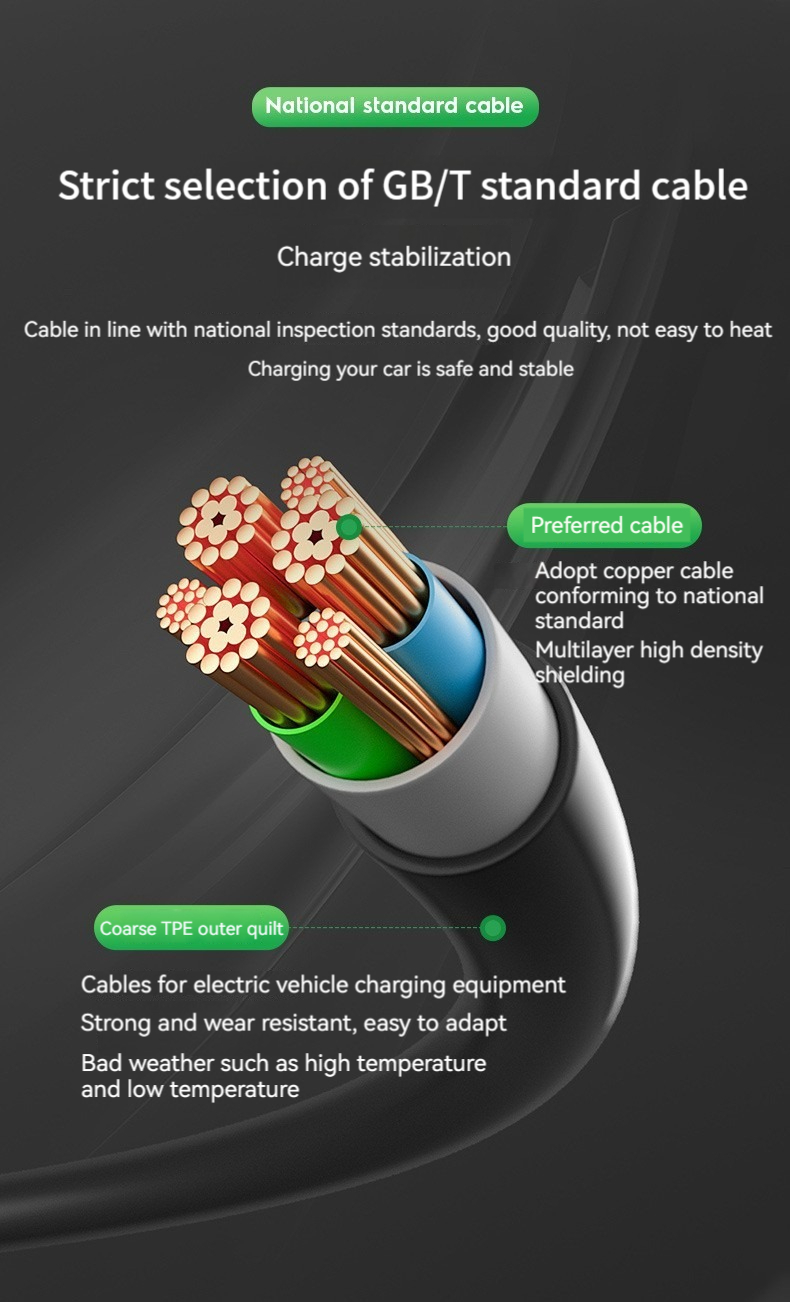 GBT for e-mingze 3.5KW/7KW/11KW 1phase EV charging car fast charging station ac ev charger Interface Standard GB/T20234