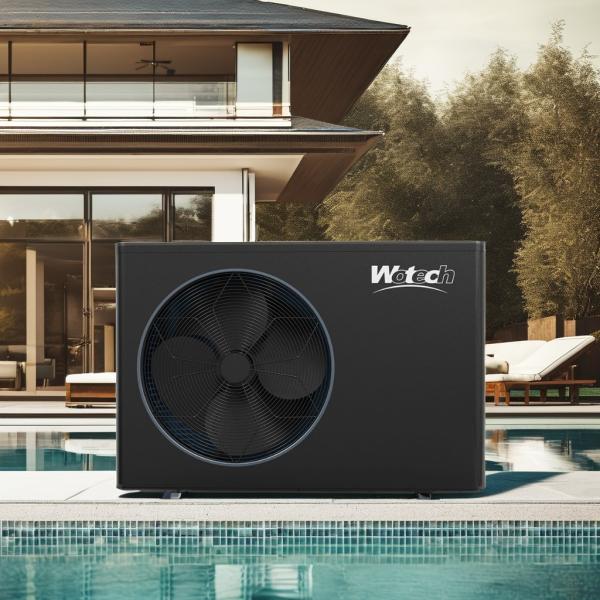 Silk Screen Printing Logo R32 Electric Air Source Heat Pump To Heat Swimming
