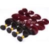 Buy cheap Wine Red Hair Ombre Human Hair Extensions 12'' - 30'' Body Wave from wholesalers