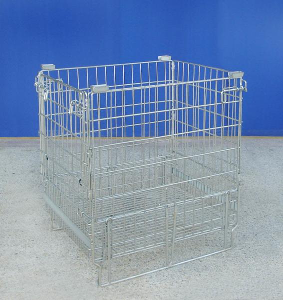 Buy cheap Cellular Mild Steel Metal Mesh Cage Durable Warehouse Wire Container from wholesalers