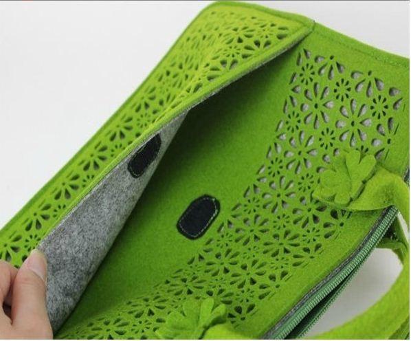 Buy cheap Alibaba Top selling Eco-Friendly Laser Cut Felt Laptop Bag with handle from wholesalers
