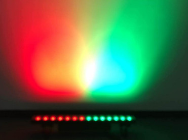 Waterproof 6in1 Led Wall Light Bar Dot Controlled , Adjustable Running Speed